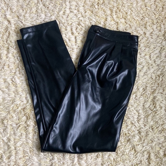 Princess Polly Love Club Black Faux Leather Pants - Picture 7 of 10